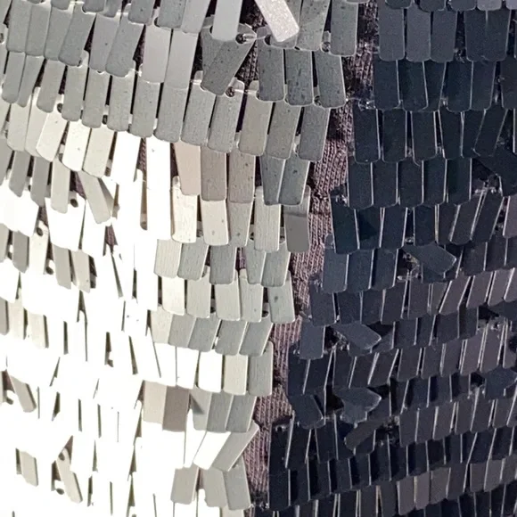 ARMANI EXCHANGE - grey tank w silver & grey sequins - S - Picture 13 of 16